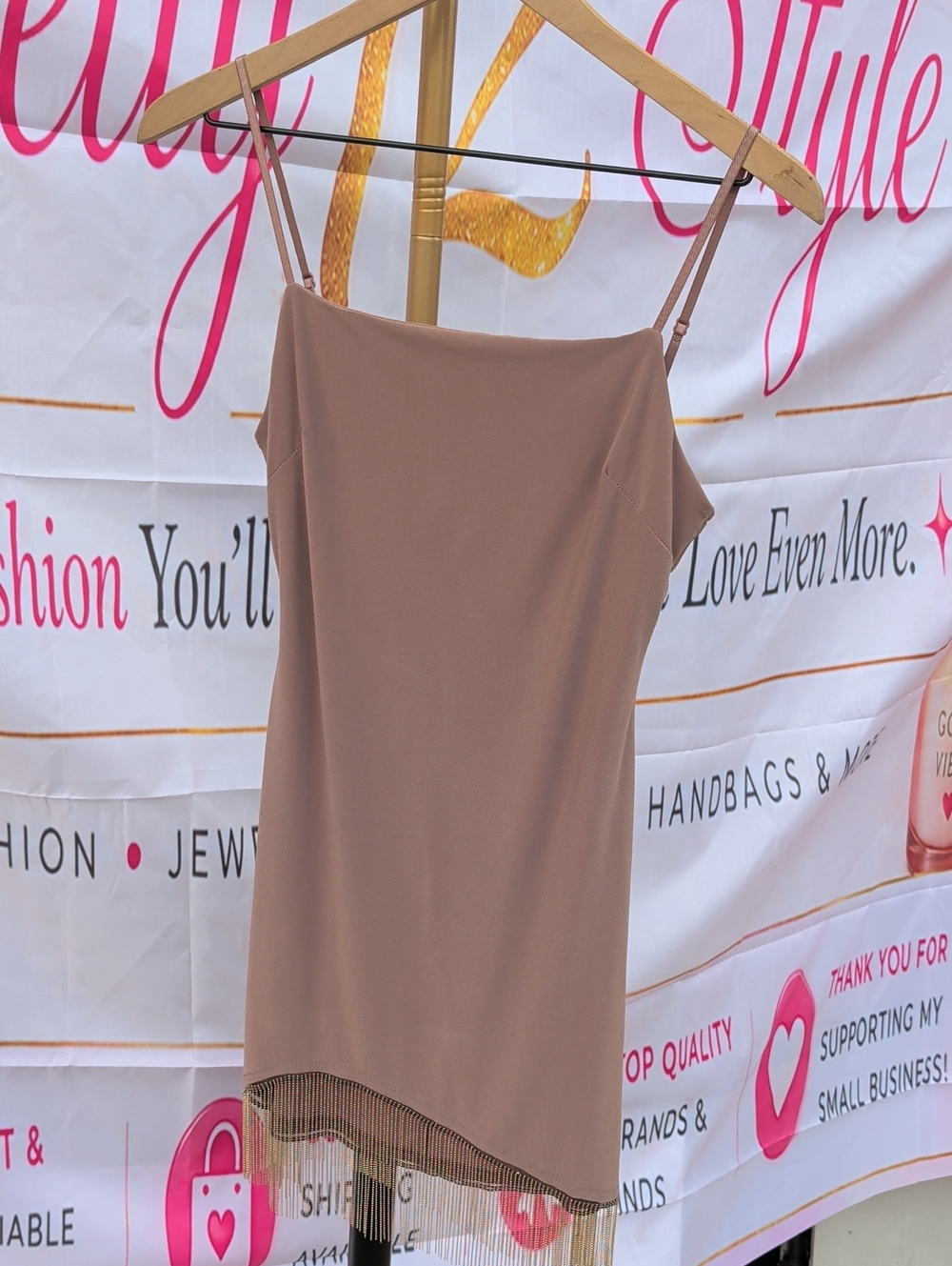7 Day weekend fringe dress, medium size